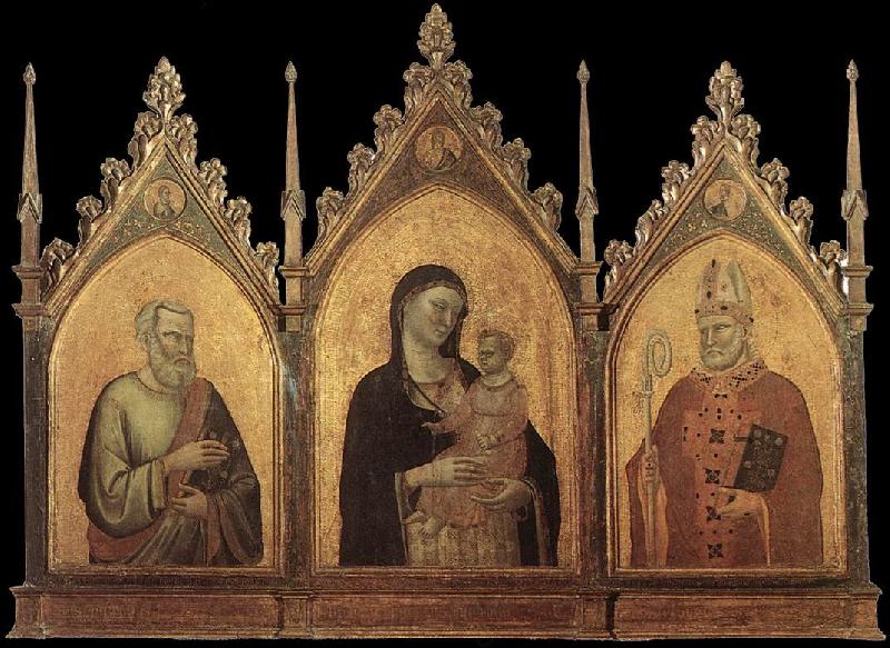 DADDI, Bernardo Madonna and Child with Sts Matthew and Nicholas dfg